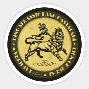 Selassie I Lion of Judah Sticker